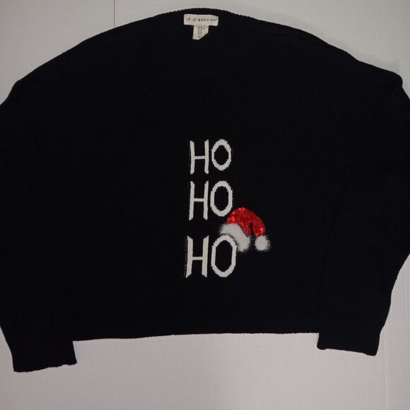 IF IT WERE ME LONG SLEEVE HO HO HO CHRISTMAS SWEATER - Picture 3 of 15